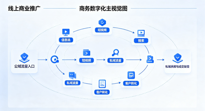开封县线上商业推广怎么做？全域流量闭环搭建与低成本转化实战指南